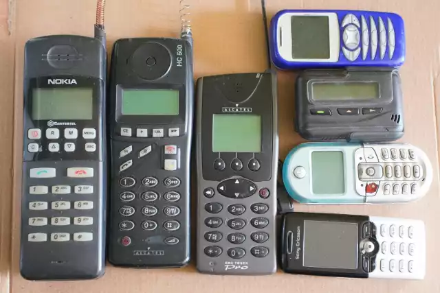 15.07.2019 poznan gd historia telefonow komorkowych telefon komorka komorkowy nokia motorola sony ericson samsung. glos wielkopolski. fot. grzegorz dembinski/polska press