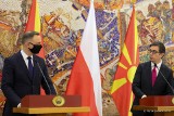 Wizyta prezydenta Andrzeja Dudy w Macedonii Północnej. "Odbyliśmy produktywne spotkanie i merytoryczną dyskusję"