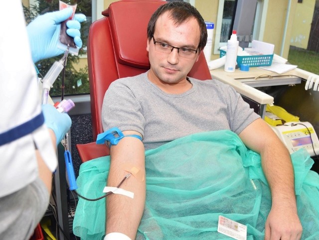 Grzegorz Michalak, mieszkaniec włocławskiego Michelina zdecydował się oddać krew dla pani Kasi. - O akcji przeczytałem w "Pomorskiej" i postanowiłem pomóc.