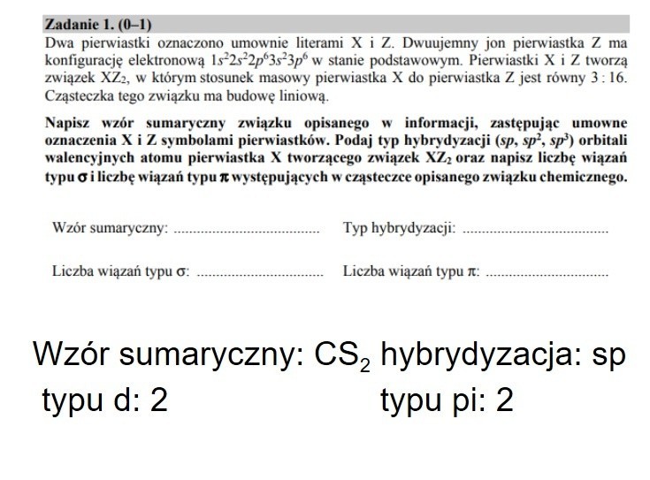 Chemia: Zobacz kolejne strony arkusza CKE i odpowiedzi --->