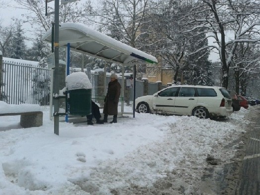 Zima w Szczecinie - 10 grudnia 2012