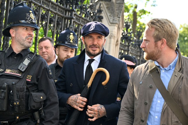David Beckham czekał w kolejce do trumny Elżbiety II od 2.15 w nocy