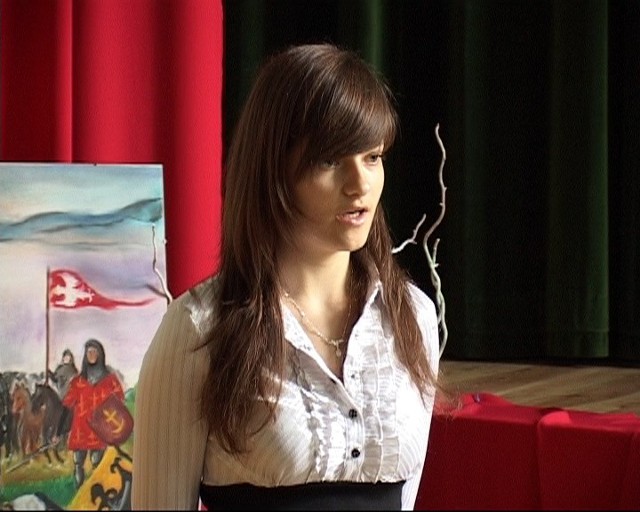 Konkurs recytatorski wygrała Paulina Żurowska z gimnazjum w Świerżach Górnych.