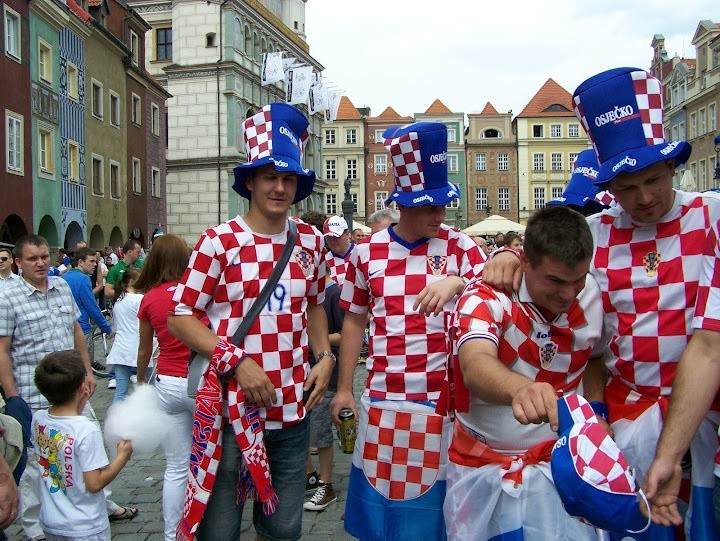 Kibice Irlandii i Chorwacji opanowali Poznań
