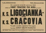 Historyczne plakaty meczowe Cracovii         