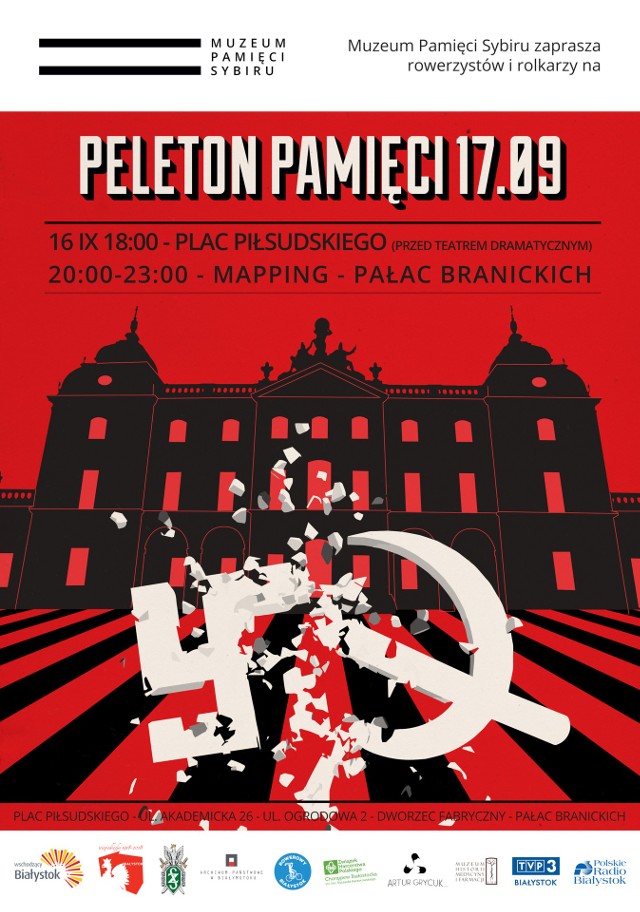 Peleton Pamięci - Białystok uczci 79 rocznicę sowieckiej agresji na Polskę.