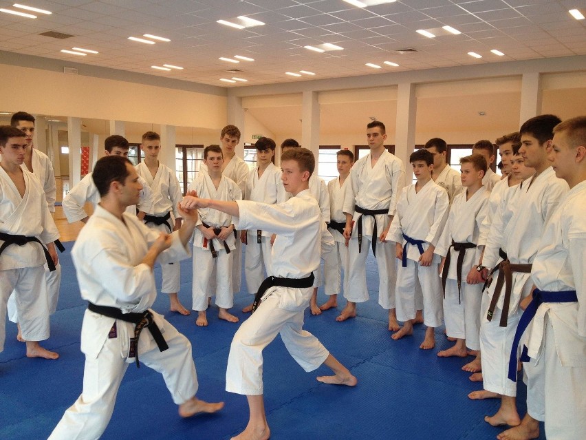 Rafał Wajda trenował najlepszych młodych karateków