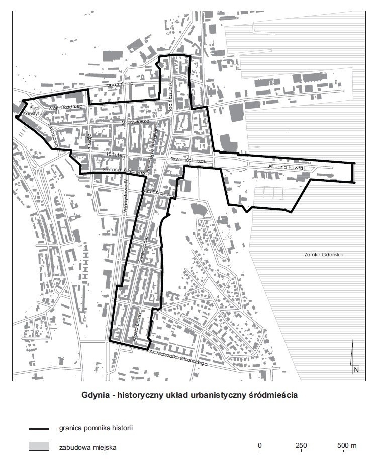 Układ urbanistyczny gdyńskiego Śródmieścia uznany za Pomnik Historii [ZDJĘCIA, MAPA]