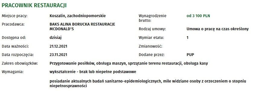 Nowe oferty pracy w Koszalinie. Sprawdź 40 ogłoszeń!...