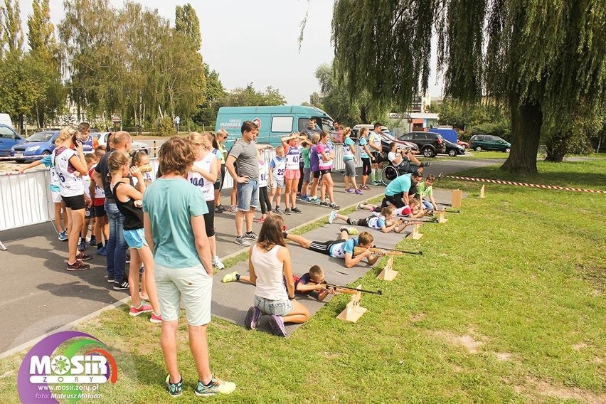 "Biathlon dla każdego" w żorskim Parku Cegielnia