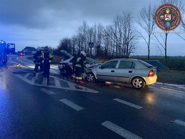 Wypadek na DK 45 między Gorzowem Śląskim i Praszką.