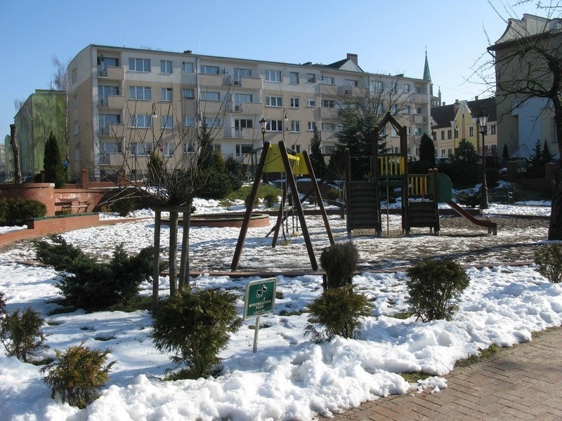 Park przy ulicy Bauera w Bytowie