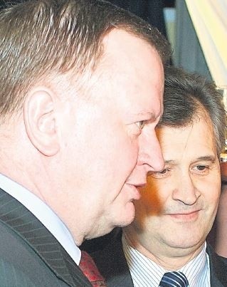 Stargardzki PiS zamierza wyjść z cienia prezydenta miasta Sławomira Pajora (z lewej). Obok przewodniczący stargardzkich struktur tej partii, Wiesław Masłowski.