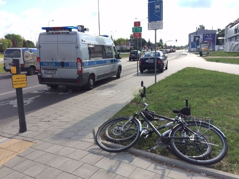 Do wypadku doszło na ścieżce rowerowej na ul. Inflanckiej.