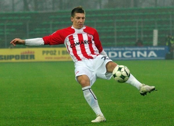 Łukasz Derbich w barwach Cracovii