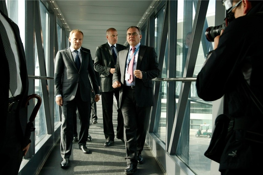 Premier Donald Tusk, prezydent Wrocławia Rafał Dutkiewicz...