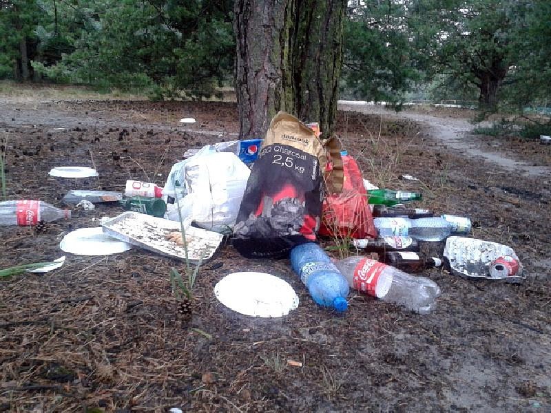 Brud nad Zalewem Sulejowskim. Plażowicze zostawiają na brzegu tony śmieci