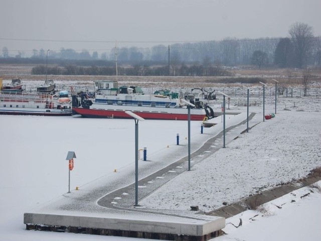 Gdy lody puszczą, w porcie rzecznym w Nakle znów pojawią się budowlańcy