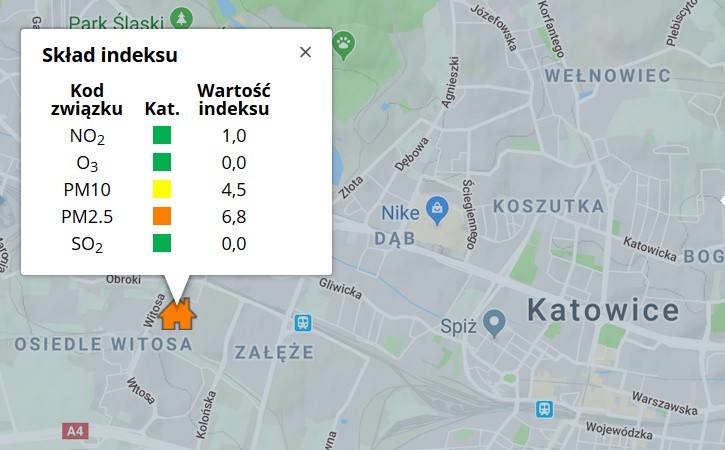 Smog na Śląsku. Wysokie stężenie pyłu zawieszonego może być...