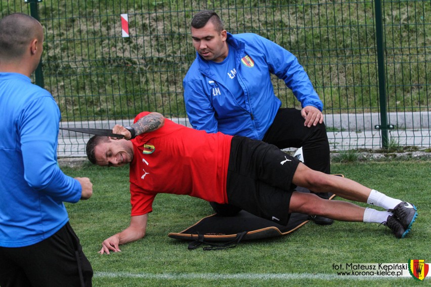 Marcin Cebula bardzo ciężko pracuje na treningach.