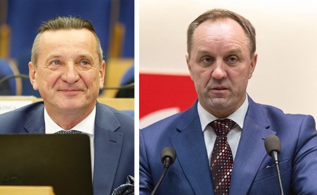 Wicemarszałek Leszek Bonna i marszałek Mieczysław Struk