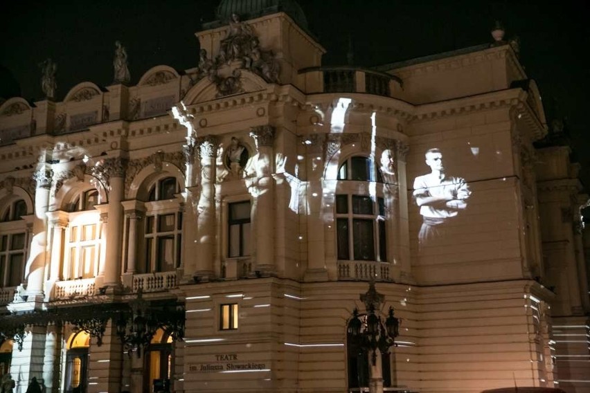 Mapping na budynku Teatru im. Juliusza Słowackiego w Krakowie. Budynek zaczyna się ruszać! [ZDJĘCIA]