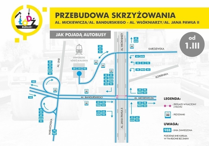 Budowa trasy W-Z. Jak z centrum Łodzi dojechać na Retkinię?
