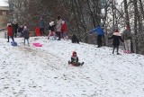 Ze śniegu w Radomiu najbardziej cieszą się dzieci. Mają mnóstwo frajdy z białego puchu (ZDJĘCIA)