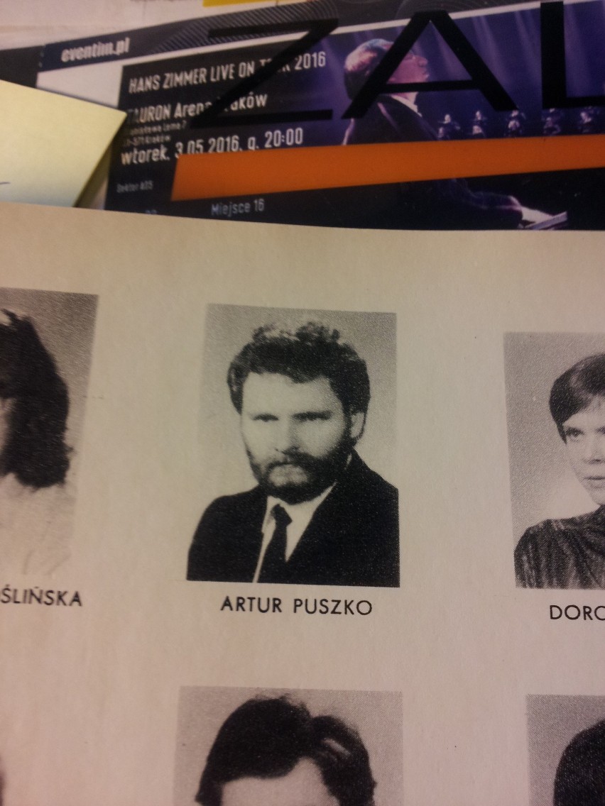 Dr Andrzej Fugiel studiował z dr. Arturem Puszko na jednym...