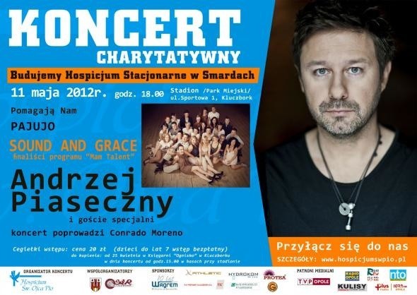 Koncert charytatywny w Kluczborku zaplanowano na 11 maja