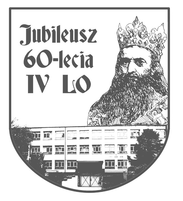 Jubileuszowe logo &#8222;czwórki&#8221; zaprojektował Krzysztof Moszkiewicz, absolwent  szkoły.