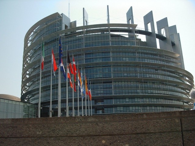 Parlament Europejski w Strasburgu.