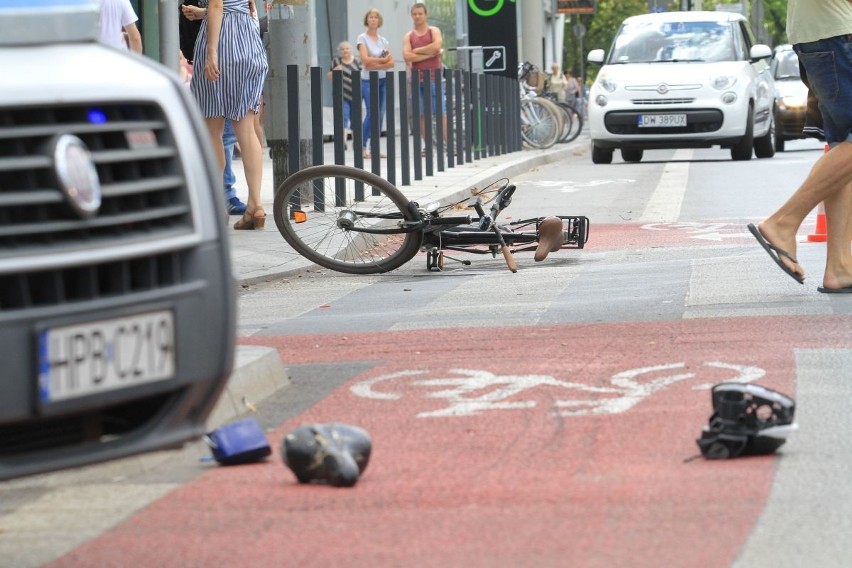 Wypadek przy Wroclavii. Osiem osób rannych, w tym dwie ciężko