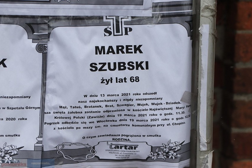 Pogrzeb Marka Szubskiego, byłego wójta Kowala i naczelnika starostwa powiatowego, na cmentarzu we Włocławku [zdjęcia]