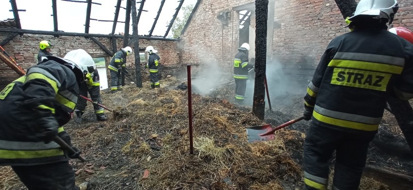 Pożar budynku gospodarczego w Niezdrowicach.