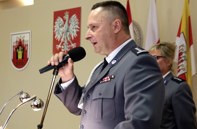 Insp. Dariusz Knoff komendantem policji w Grudziądzu był od maja 2014 roku.