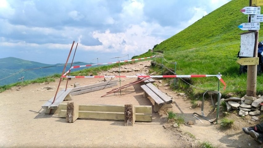 Szlak relacji Wołosate - Tarnica został dziś zamknięty do...