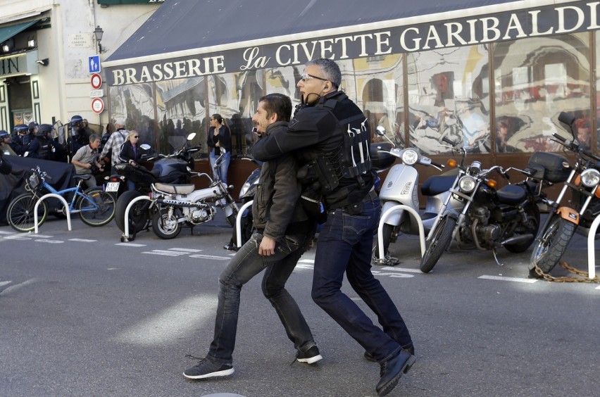 Protest żołtych kamizelek w Nicei