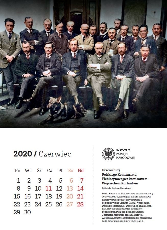 Kalendarz ścienny na 2020 r. „Z myślą o Niepodległej” jest...