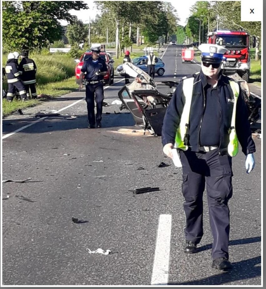 Wypadek między Rokocinem a Sucuminem 31.05.2020.