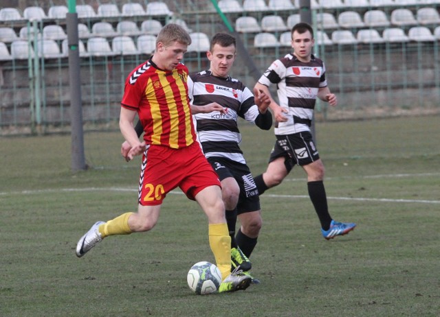 Bardzo ładną pierwszą bramkę dla Korony strzelił Kamil Kobryń. 