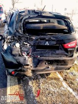 Wypadek pod Legnicą. Zderzenie autokaru i dwóch aut osobowych (ZDJĘCIA)