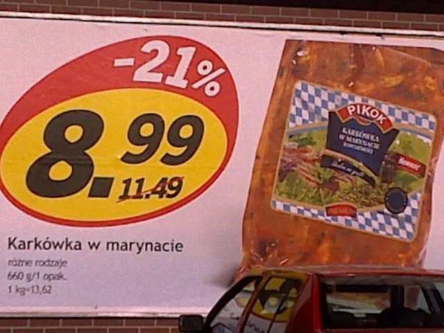 Na billboardach cena była promocyjna, na paragonie promocja już jednak nie obowiązywała. 