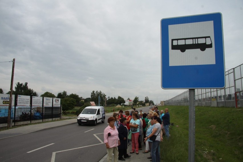 Protest mieszkańców Kalinówki.