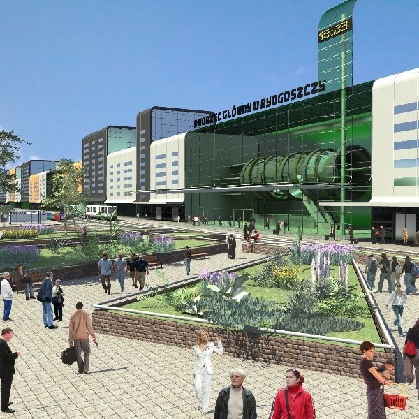 Tak nowy zmodernizowany terminal PKP w naszym mieście i jego otoczenie wyobrażają sobie urbaniści z WSG