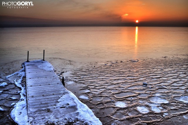 Zdjęcia zimy w powiecie tarnogórskim na fotografii Macieja Goryla