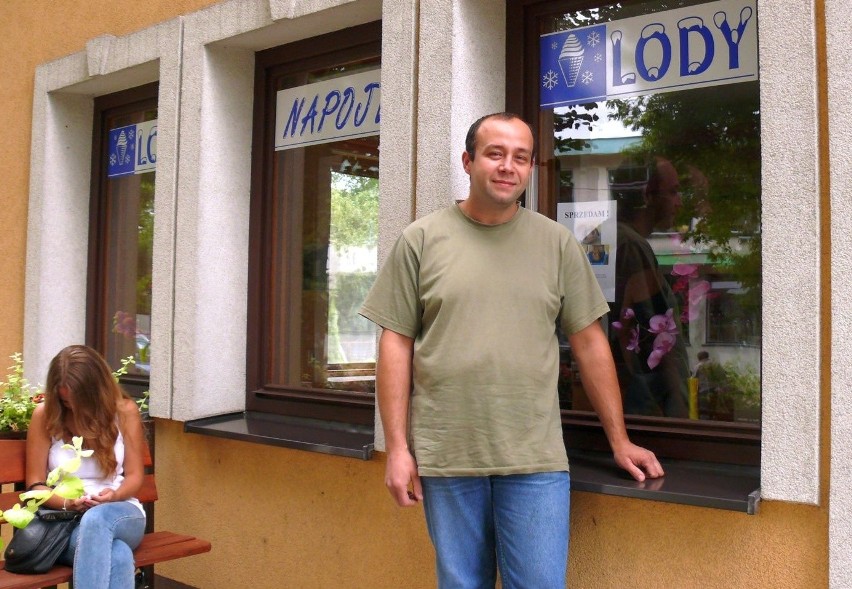Paweł Śnieżek, od kwietnia jest właścicielem lodziarni.