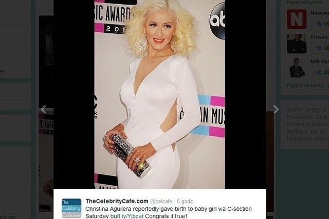 Christina Aguilera (fot. screen z Twitter.com)