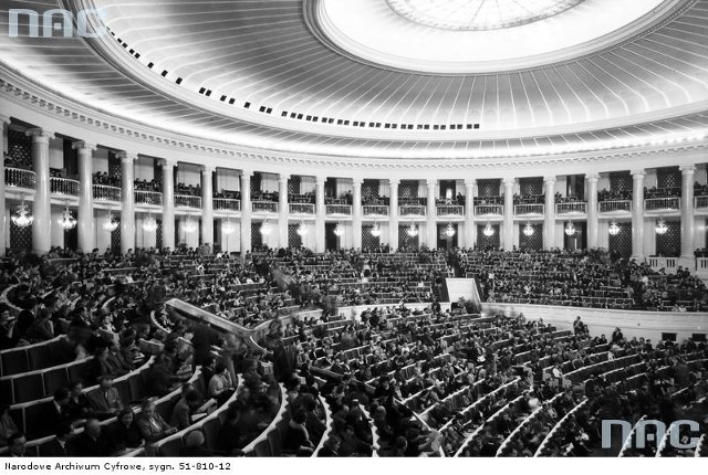 Widownia w Sali Kongresowej, 1961 rok