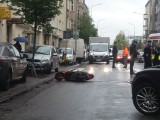 Poznań: Na ul. Wyspiańskiego kierowca skutera potrącił kobietę na przejściu dla pieszych